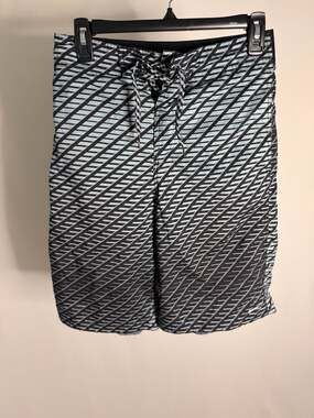 Nike Men's Geometric‎ Diagonal Stripe Board Shorts Swim Trunks Size S